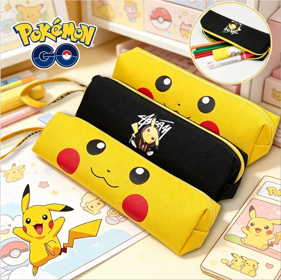 ⚡ Trousse Pikachu Pokémon – Jaune ou Noire